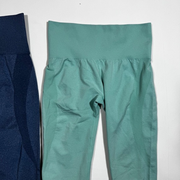 NVGTN Mid Rise Contour Seamless Compression Leggings S Set of 2 Yoga Workout Gym - Picture 4 of 8